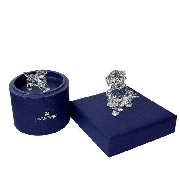 Swarovski Peaceful Countryside Labrador Family Dog Figurine Home decor - Picture 1 of 7